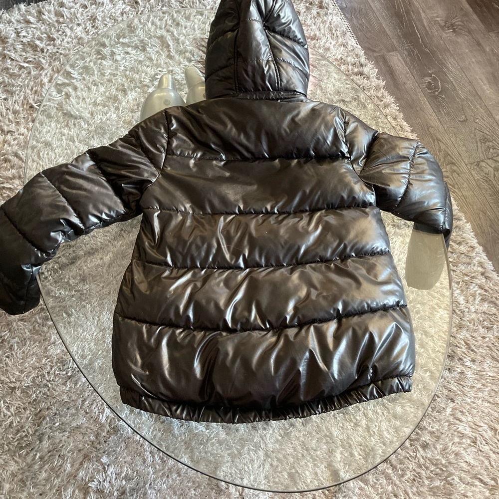 Girls sz 16 Michael Kors Black and Rose Gold puffer jacket.